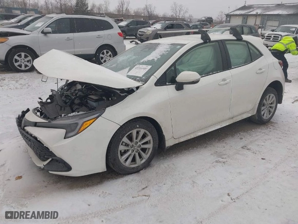 2024 Toyota Corolla Hatchback SE with VIN JTND4MBE7R3231605, listed as a IAAI auction lot 41010505 with 7,468 mi miles. Bid and sale history available at carsss.com. Image 2.