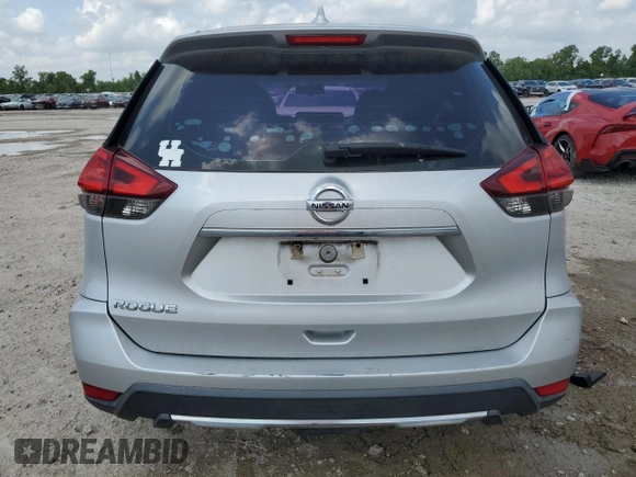2017 Nissan Rogue S with VIN 5N1AT2MT7HC832307, listed as a Copart auction lot 53997165 with 73,621 mi miles and Salvage Title. Bid and sale history available at carsss.com. Image 6.