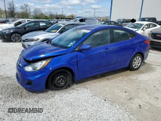 2013 Hyundai Accent GLS with VIN KMHCT4AE4DU409439, listed as a Copart auction lot 53118785 with 156,238 mi miles and Salvage Title. Bid and sale history available at carsss.com. Image 1.