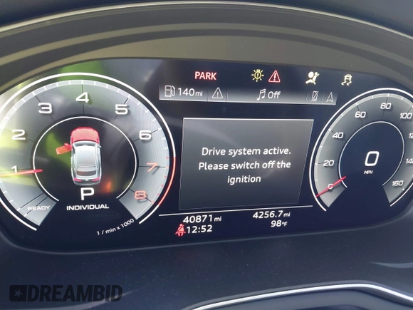 2024 Audi A5 Sportback S line Premium Plus z VIN WAUFACF50RA024105, wystawiony jako IAAI lot #42014640 z przebiegiem 40 871 mil mil oraz . Historia ofert i sprzedaży dostępna na DreamBid. Obrazek 7.
