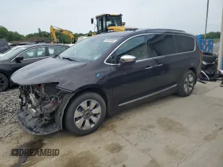 2018 Chrysler Pacifica Hybrid Limited with VIN 2C4RC1N73JR278229, listed as a Copart auction lot 59281665 with 105,347 mi miles and Salvage title. Bid and sale history available at DreamBid. Image 1.