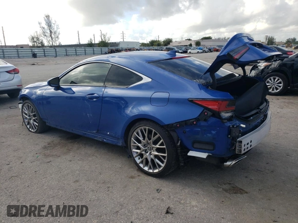 2022 Lexus RC 350 z VIN JTHDZ5BC2N5025759, wystawiony jako Copart lot #66917074 z przebiegiem 25 231 mil mil oraz Nie do naprawy • Non repairable. Historia ofert i sprzedaży dostępna na DreamBid. Obrazek 2.