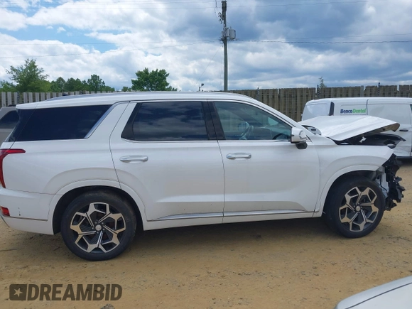 2022 Hyundai Palisade Calligraphy z VIN KM8R7DHE0NU364862, wystawiony jako IAAI lot #42353285 z przebiegiem 54 936 mil mil oraz . Historia ofert i sprzedaży dostępna na DreamBid. Obrazek 13.