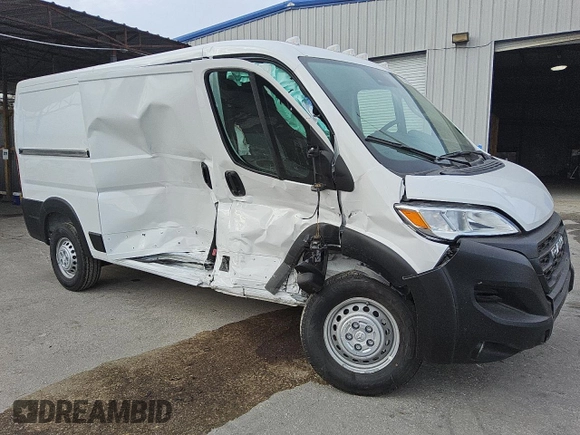 2025 Ram ProMaster Cargo Tradesman with VIN 3C6LRVVG0SE518858, listed as a Copart auction lot 88984475 with 77 mi miles and Clean Title. Bid and sale history available at carsss.com. Image 4.