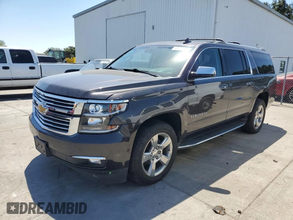 2018 Chevrolet Suburban Premier with VIN 1GNSCJKC4JR189639, listed as a Copart auction lot 64221035 with 110,256 mi miles and Salvage title. Bid and sale history available at DreamBid. Image 1.