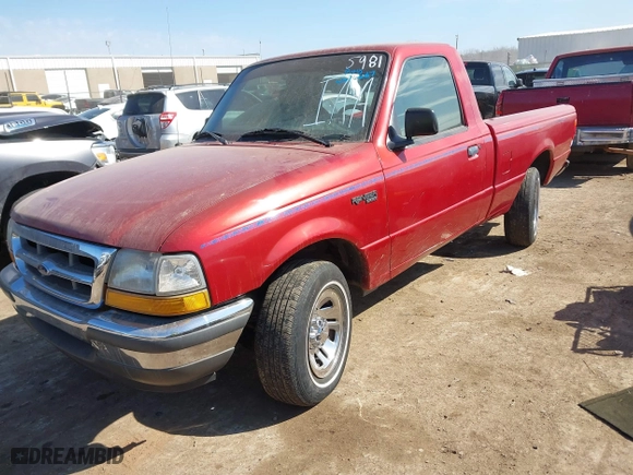1998 Ford Ranger XL with VIN 1FTYR10C5WUA05981, listed as a IAAI auction lot 41676687 with 189,285 mi miles. Bid and sale history available at carsss.com. Image 17.