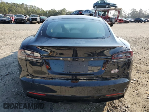 2024 Tesla Model S Plaid с VIN 5YJSA1E66RF544459, выставлен на аукционе Copart как лот 44743565 с пробегом Не указан миль и Списание • Salvage title. История ставок и продаж доступна на DreamBid. Изображение 6.