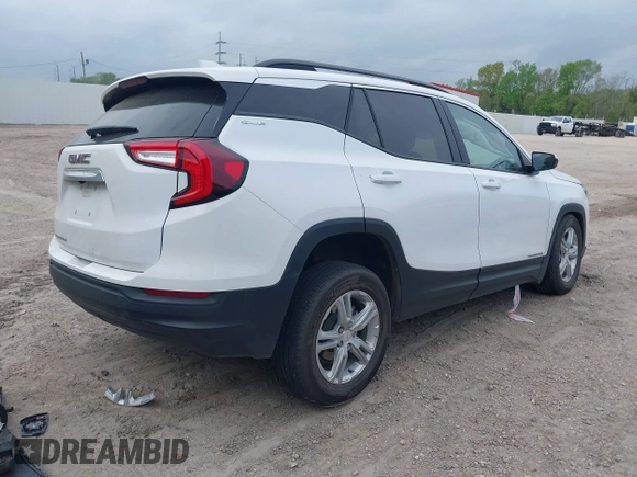 2022 GMC Terrain SLE with VIN 3GKALMEV2NL165876, listed as a IAAI auction lot 41893833 with Not provided miles and . Bid and sale history available at DreamBid. Image 4.