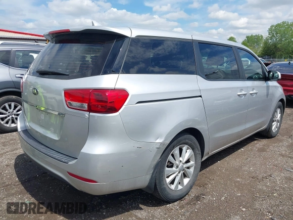 2016 Kia Sedona L with VIN KNDMA5C10G6182399, listed as a IAAI auction lot 42186358 with 102,874 mi miles and . Bid and sale history available at DreamBid. Image 4.