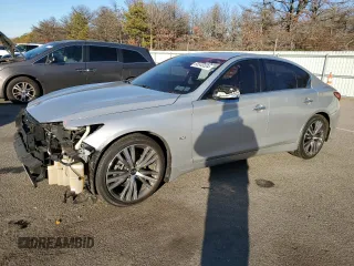 2018 Infiniti Q50 3.0t LUXE with VIN JN1EV7AR6JM610365, listed as a Copart auction lot 85545534 with 0 mi miles and Non Repairable. Bid and sale history available at carsss.com. Image 1.