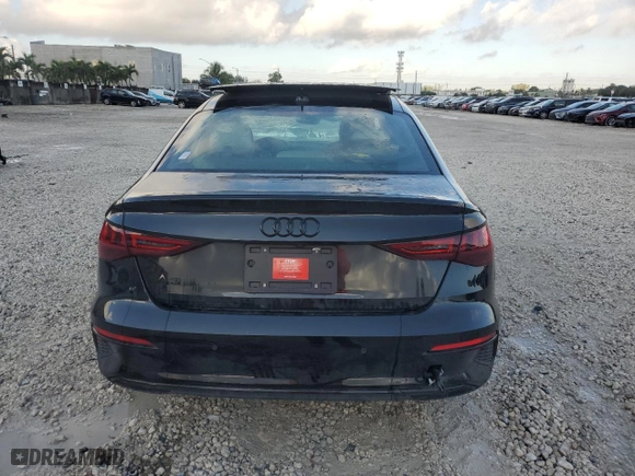 2023 Audi A3 Premium with VIN WAUAUDGY5PA040071, listed as a Copart auction lot 45970325 with 40,364 mi miles and Salvage Title. Bid and sale history available at carsss.com. Image 6.