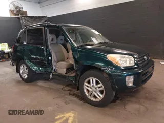 2003 Toyota RAV4 with VIN JTEGH20V130114281, listed as a IAAI auction lot 42144334 with 82,134 mi miles. Bid and sale history available at carsss.com. Image 1.