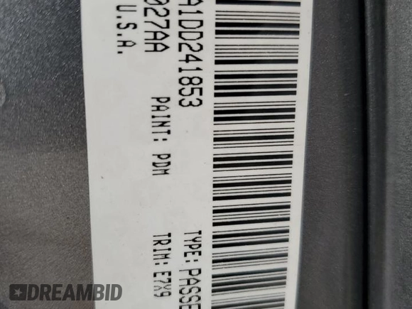 2013 Dodge Dart Limited with VIN 1C3CDFCA1DD241853, listed as a Copart auction lot 84923784 with 166,370 mi miles and Salvage title. Bid and sale history available at DreamBid. Image 14.