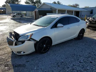 2012 Buick Verano Leather Group with VIN 1G4PS5SK4C4230427, listed as a Copart auction lot 52072645 with 114,664 mi miles and Salvage Title. Bid and sale history available at carsss.com. Image 1.