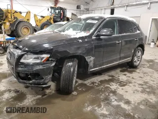 2017 Audi Q5 Premium with VIN WA1C2AFP3HA095638, listed as a Copart auction lot 43733015 with 116,666 mi miles and Salvage Title. Bid and sale history available at carsss.com. Image 1.