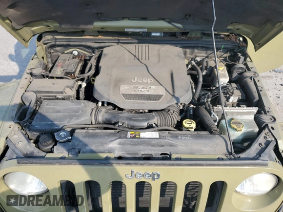 2013 Jeep Wrangler Sahara с VIN 1C4AJWBG0DL593166, выставлен на аукционе Copart как лот 59514185 с пробегом 98 368 миль миль и Списание • Salvage title. История ставок и продаж доступна на DreamBid. Изображение 12.