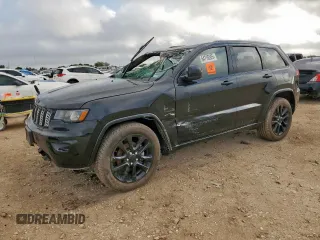 2018 Jeep Grand Cherokee Altitude z VIN 1C4RJFAG2JC139808, wystawiony jako Copart lot #64776505 z przebiegiem Nie podano mil oraz Szkoda całkowita • Salvage title. Historia ofert i sprzedaży dostępna na DreamBid. Obrazek 1.