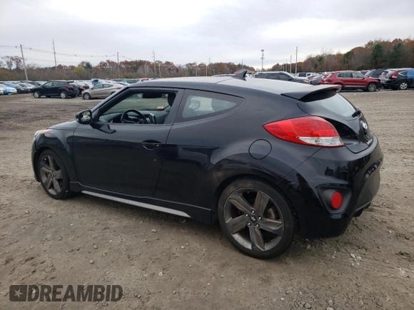 2015 Hyundai Veloster Turbo with VIN KMHTC6AE3FU232834, listed as a Copart auction lot 76071403 with 173,259 mi miles. Bid and sale history available at carsss.com. Image 2.