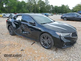 2018 Acura TLX w/A-SPEC Pkg with VIN 19UUB2F68JA007780, listed as a Copart auction lot 55611915 with 47,840 mi miles and Salvage title. Bid and sale history available at DreamBid. Image 4.