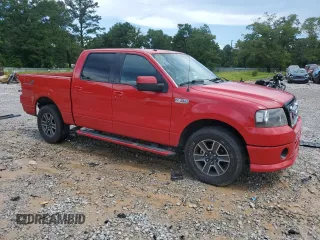 2008 Ford F-150 XL with VIN 1FTRW12WX8KD80753, listed as a Copart auction lot 61119765 with 153,203 mi miles and Salvage title. Bid and sale history available at DreamBid. Image 4.