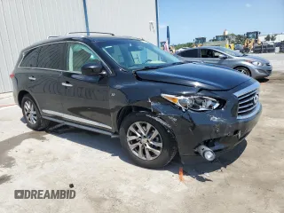 2015 Infiniti QX60 with VIN 5N1AL0MN6FC545785, listed as a Copart auction lot 54562935 with 80,891 mi miles and Salvage Title. Bid and sale history available at DreamBid. Image 4.