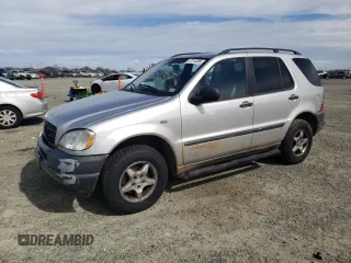 1998 Mercedes-Benz M-Class with VIN 4JGAB54E1WA029698, listed as a Copart auction lot 47214595 with 100,248 mi miles and Salvage Title. Bid and sale history available at carsss.com. Image 1.