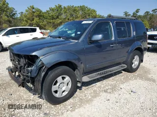 2005 Nissan Pathfinder SE with VIN 5N1AR18U05C714039, listed as a Copart auction lot 47400015 with 163,519 mi miles and Clean Title. Bid and sale history available at carsss.com. Image 1.