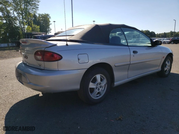 2000 Chevrolet Cavalier Z24 with VIN 4G1JF32T6YB902560, listed as a Copart auction lot 69626284 with 90,655 mi miles and Salvage Title. Bid and sale history available at carsss.com. Image 3.