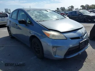 2012 Toyota Prius One with VIN JTDKN3DU9C1609255, listed as a IAAI auction lot 42031902 with 1 mi miles. Bid and sale history available at carsss.com. Image 1.