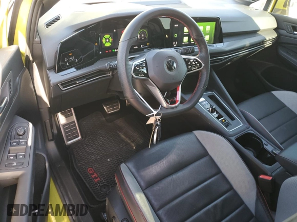 2022 Volkswagen GTI Autobahn with VIN WVW587CD9NW123144, listed as a Copart auction lot 80733104 with 44,635 mi miles and Salvage Title. Bid and sale history available at DreamBid. Image 8.