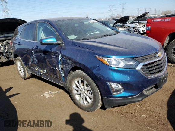 2021 Chevrolet Equinox LT with VIN 3GNAXKEV9ML392797, listed as a Copart auction lot 48789045 with 47,156 mi miles and Salvage Title. Bid and sale history available at DreamBid. Image 4.