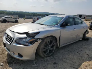 2014 Nissan Maxima S with VIN 1N4AA5AP5EC497505, listed as a Copart auction lot 63037705 with 154,275 mi miles and Salvage title. Bid and sale history available at DreamBid. Image 1.