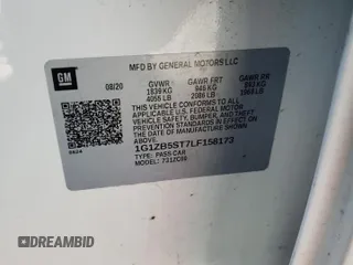 2020 Chevrolet Malibu LS with VIN 1G1ZB5ST7LF158173, listed as a Copart auction lot 48774795 with 119,329 mi miles and Salvage Title. Bid and sale history available at DreamBid. Image 12.
