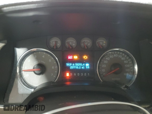 2009 Ford F-150 XL with VIN 1FTPW14V69FA62778, listed as a Copart auction lot 52977725 with 257,718 mi miles and Clean Title. Bid and sale history available at carsss.com. Image 9.