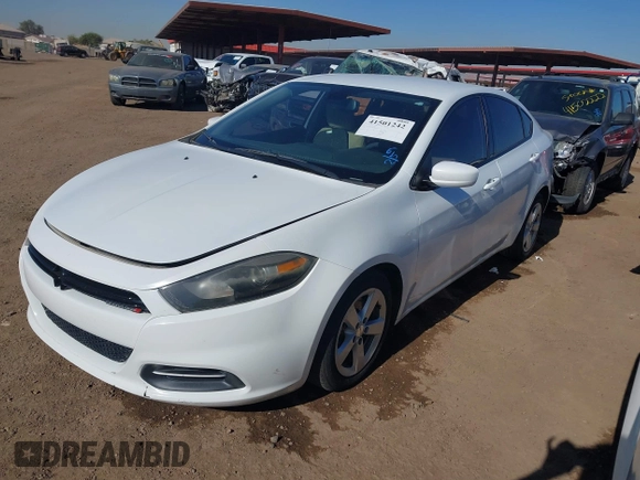 2015 Dodge Dart SXT with VIN 1C3CDFBB5FD405893, listed as a IAAI auction lot 41501242 with 91,888 mi miles. Bid and sale history available at carsss.com. Image 2.