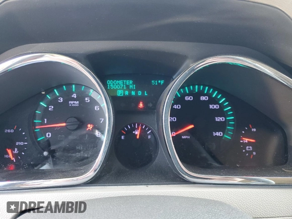 2012 Chevrolet Traverse LS with VIN 1GNKREED6CJ353291, listed as a Copart auction lot 47618165 with 150,071 mi miles and Salvage Title. Bid and sale history available at DreamBid. Image 9.