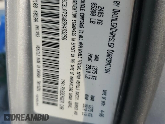 2006 Chrysler 300 C SRT8 with VIN 2C3LA73W86H463256, listed as a Copart auction lot 67462474 with 73,278 mi miles and Salvage Title. Bid and sale history available at carsss.com. Image 13.