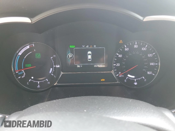 2014 Kia Optima Hybrid LX with VIN KNAGM4AD0E5075915, listed as a Copart auction lot 67485624 with 167,820 mi miles and Salvage Title. Bid and sale history available at carsss.com. Image 9.