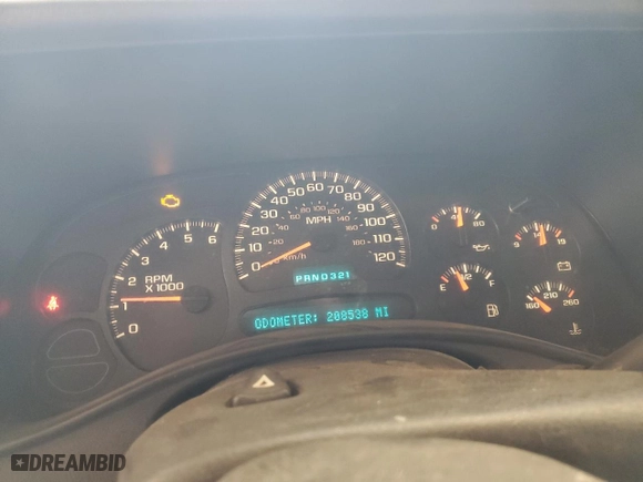 2003 Chevrolet Silverado 1500 LS with VIN 2GCEC19V531282727, listed as a Copart auction lot 52858395 with 208,538 mi miles and Salvage Title. Bid and sale history available at carsss.com. Image 9.