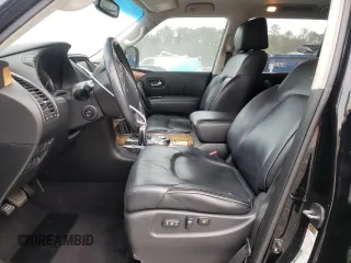 2012 Infiniti QX56 7-passenger with VIN JN8AZ2NF9C9519801, listed as a Copart auction lot 78795434 with 148,902 mi miles and Salvage Title. Bid and sale history available at carsss.com. Image 7.
