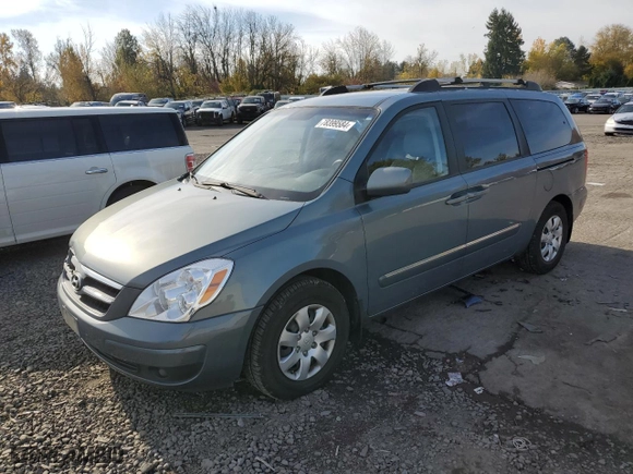 2008 Hyundai Entourage GLS with VIN KNDMC233486044456, listed as a Copart auction lot 78399584 with 86,343 mi miles and Salvage Title. Bid and sale history available at carsss.com. Image 1.