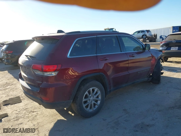 2021 Jeep Grand Cherokee Laredo X with VIN 1C4RJEAG9MC739126, listed as a IAAI auction lot 41071580 with 81,211 mi miles. Bid and sale history available at carsss.com. Image 4.