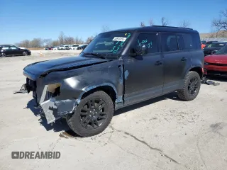 2021 Land Rover Defender S with VIN SALEJ7RX0M2047687, listed as a Copart auction lot 46910255 with 58,073 mi miles and Salvage title. Bid and sale history available at DreamBid. Image 1.