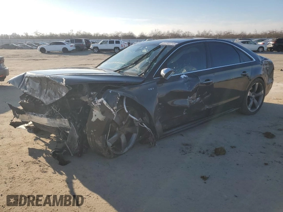 2015 Audi S8 с VIN WAUK2AFD5FN009448, выставлен на аукционе Copart как лот 87745715 с пробегом 96 490 миль миль и Списание • Salvage title. История ставок и продаж доступна на DreamBid. Изображение 1.