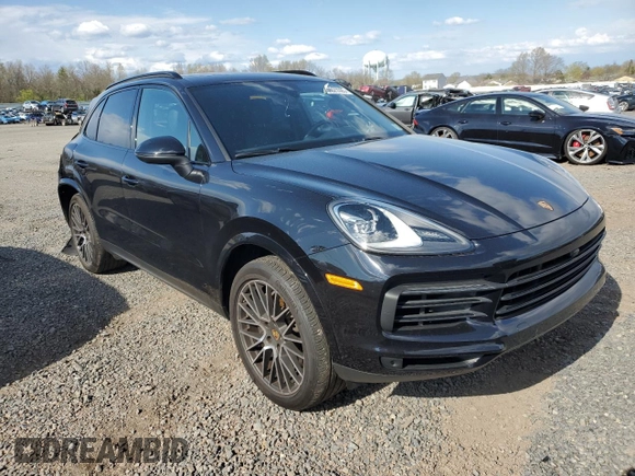2021 Porsche Cayenne with VIN WP1AA2AY6MDA05024, listed as a Copart auction lot 52023595 with 24,455 mi miles and Salvage title. Bid and sale history available at DreamBid. Image 4.