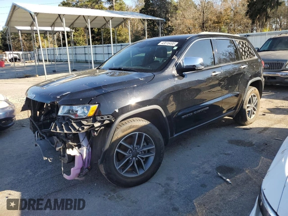 2020 Jeep Grand Cherokee Limited with VIN 1C4RJEBG5LC116003, listed as a Copart auction lot 43516495 with 83,012 mi miles and Salvage Title. Bid and sale history available at carsss.com. Image 1.