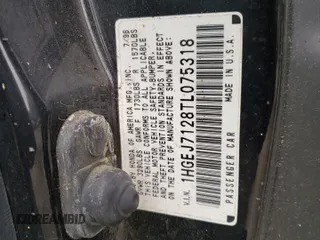 1998 Honda Civic HX with VIN 1HGEJ7128TL075318, listed as a Copart auction lot 82746094 with 126,622 mi miles and Non Repairable. Bid and sale history available at DreamBid. Image 12.