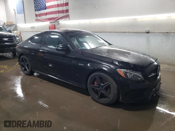 2017 Mercedes-Benz C 43 AMG with VIN WDDWJ6EB4HF469224, listed as a Copart auction lot 78645024 with 37,601 mi miles and Salvage Title. Bid and sale history available at carsss.com. Image 4.