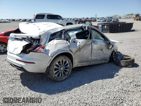 2023 Cadillac XT6 FWD Luxury with VIN 1GYKPAR49PZ128303, listed as a Copart auction lot 49916165 with Not Provided miles and Salvage Title. Bid and sale history available at DreamBid. Image 3.