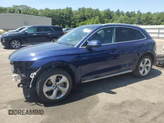 2021 Audi Q5 Premium Plus с VIN WA1BAAFY9M2108985, выставлен на аукционе Copart как лот 61656745 с пробегом 57 572 миль миль и Списание • Salvage title. История ставок и продаж доступна на DreamBid. Изображение 1.